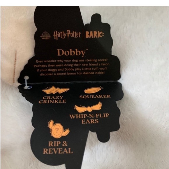 NEW DOBBY BY BARKBOX FROM THEIR HARRY POTTER & BONUS SOCK TOY INSIDE/M-L - Picture 6 of 6